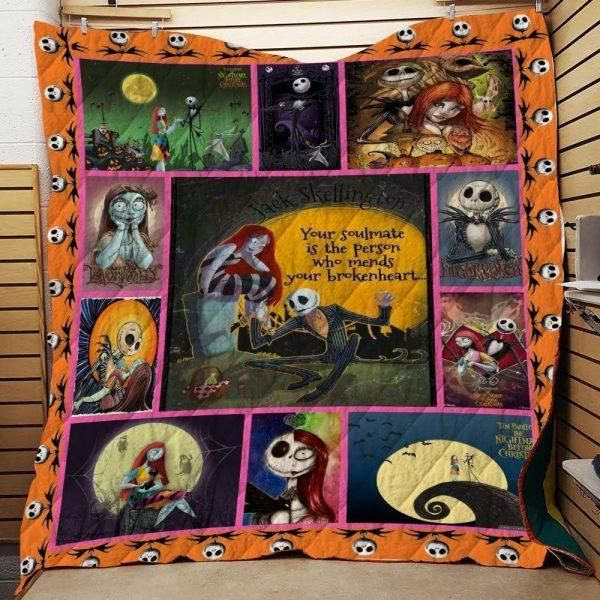 The Nightmare Before Christmas #3 Fleece Quilt Blanket Personalized Customized Home Bedroom Decor Gift