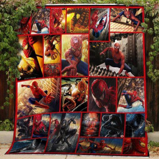 Spider Man V2 3D Personalized Customized Quilt Blanket Esr16 Design By Exrain.Com