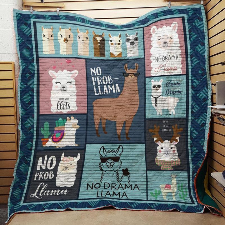 Llama J2103 82O34 Customize Quilt Blanket Design By Exrain.Com