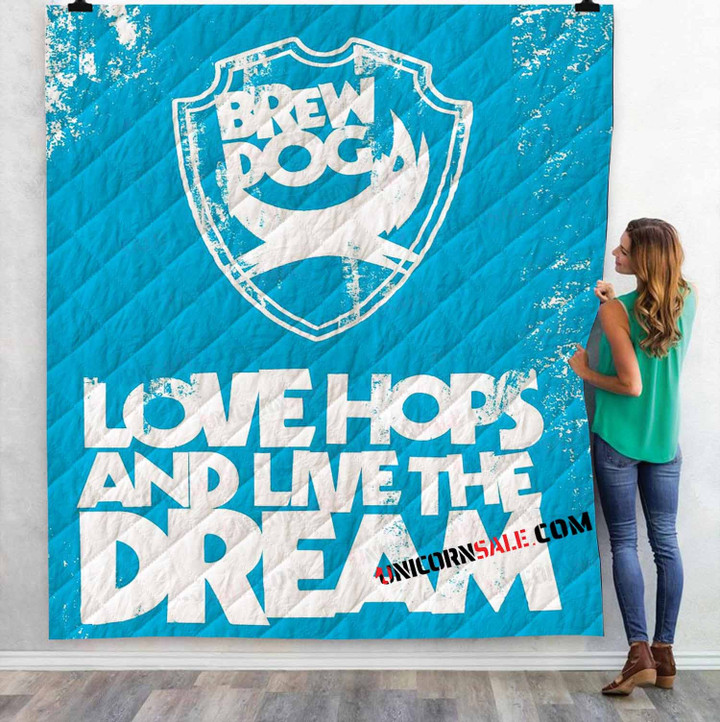 Beer Brand BrewDog 1D 3D Customized Personalized Quilt Blanket