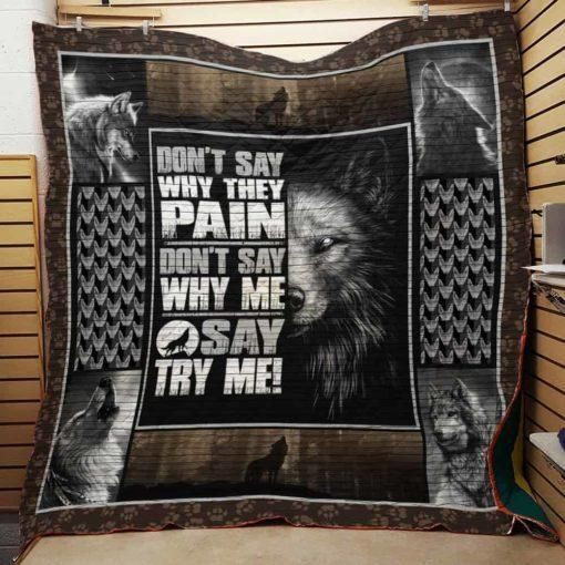 Wolf F1302 84O34 Customize Quilt Blanket