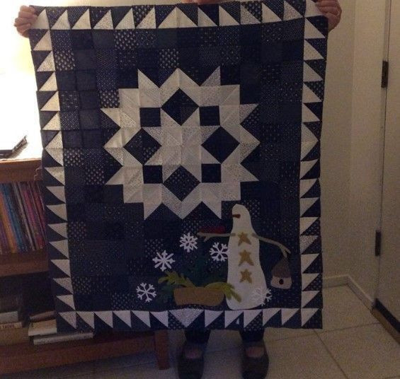 Snowman Snowflake Quilt Blanket