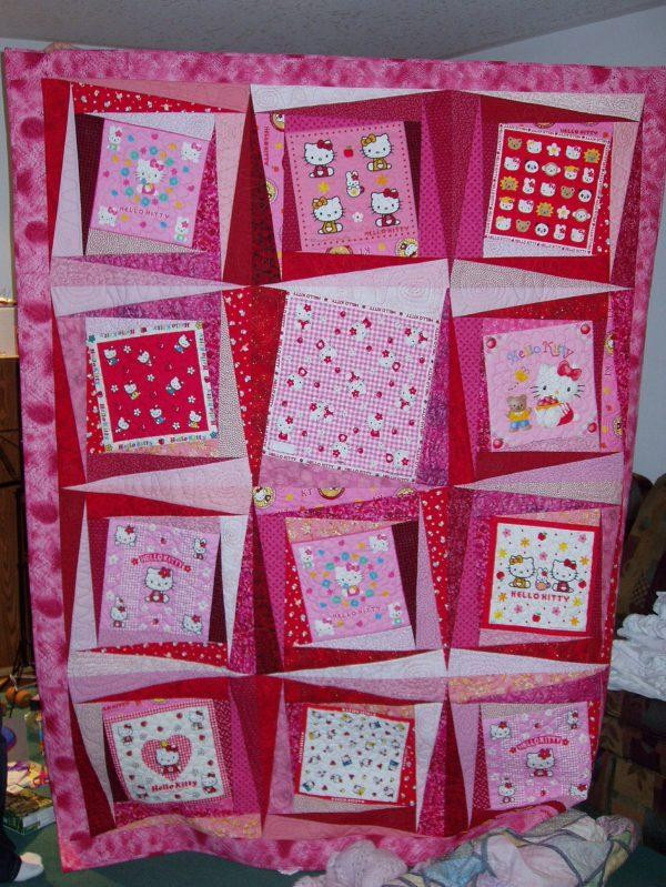 Hello Kitty Pattern Quilt Blanket Tr12 – Quilt