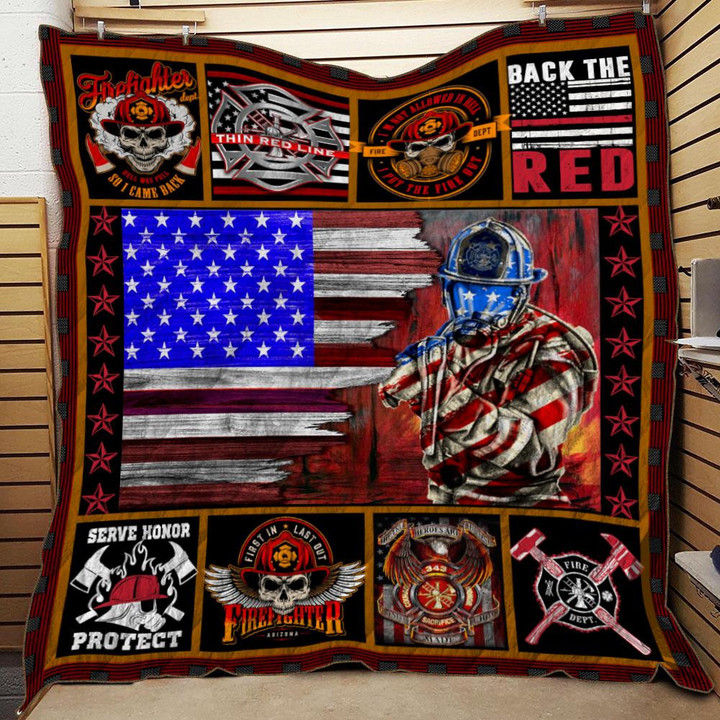 Firefighter Quilt Blanket 3D Print – Quilt