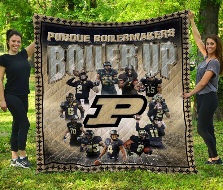 Purdue Boilermakers Quilt Blanket Ha0111 Fan Made