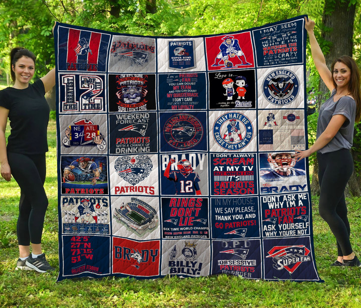 New England Patriots 1 Quilt Blanket Ha1910 Fan Made