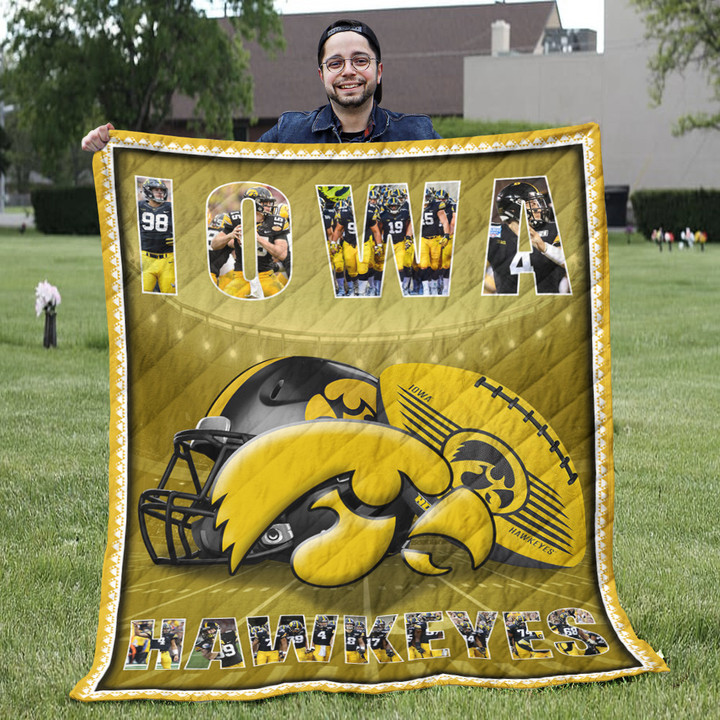 Iowa Hawkeyes Quilt Blanket Ha0411 Fan Made