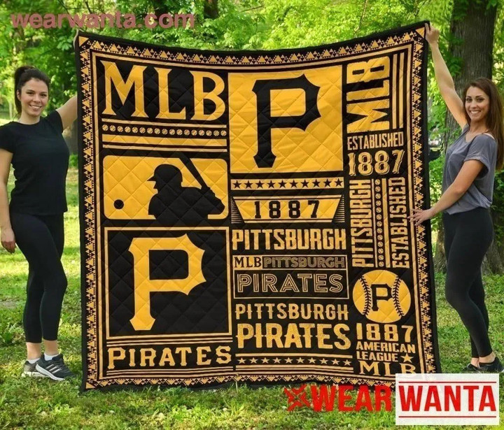 Pittsburgh Pirates Quilt Blanket Special Fan Gift Idea Mn09