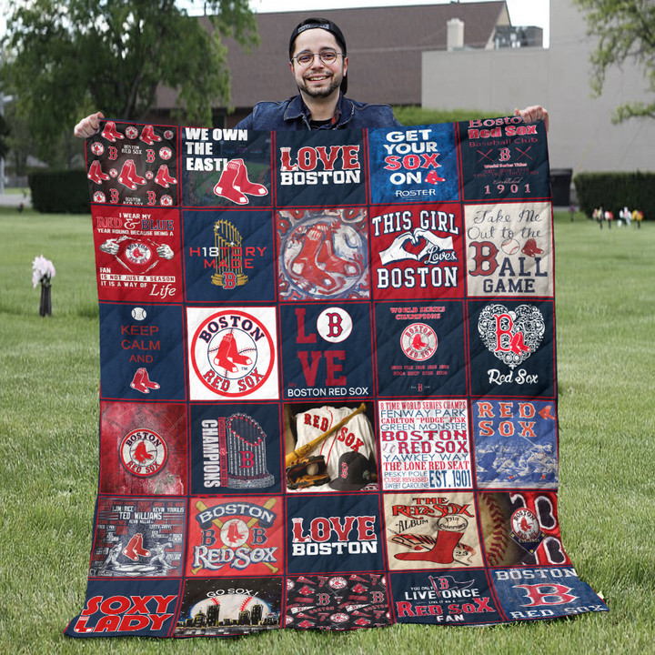 Boston Red Sox Quilt Blanket Ha0111 Fan Made