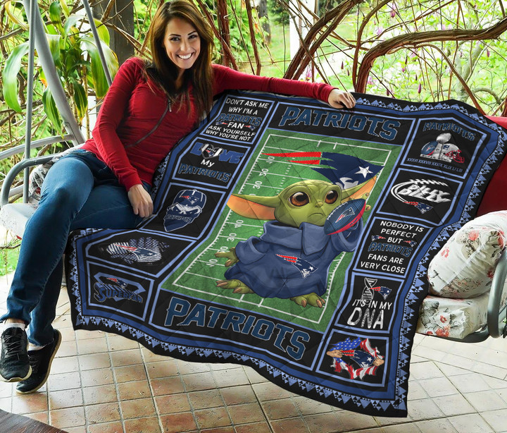 New England Patriots Bbyd Quilt Blanket