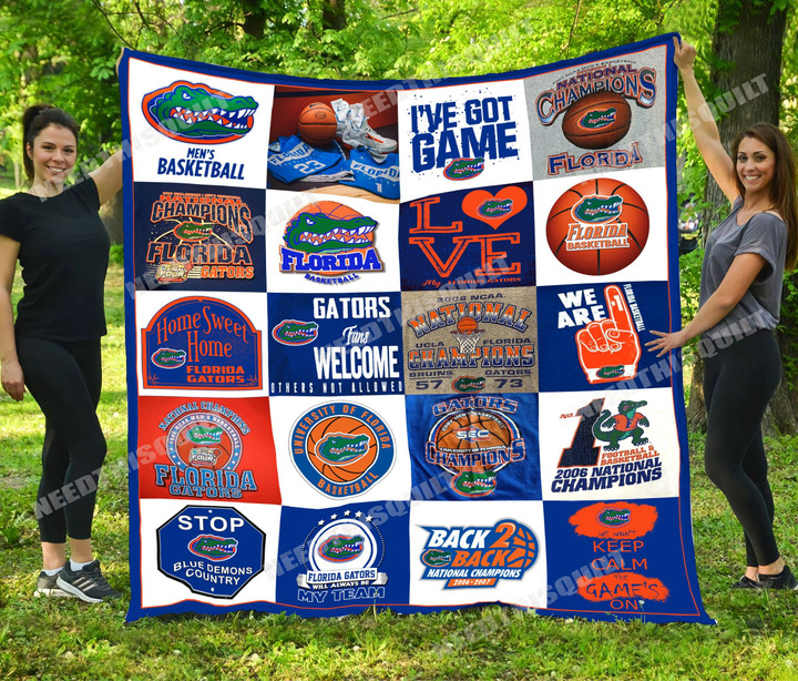Florida Gators Quilt Blanket Ha3010 Fan Made