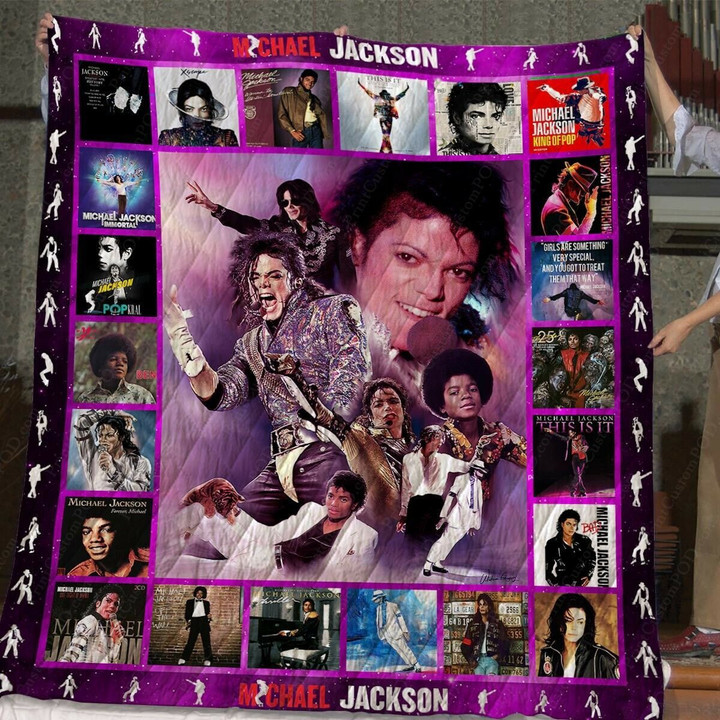 Michael Jackson King Of Pop Quilt Blanket - Gift For Fans, Birthdays