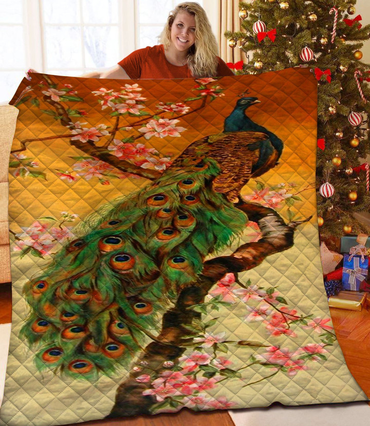 Peacock Quilt Blanket
