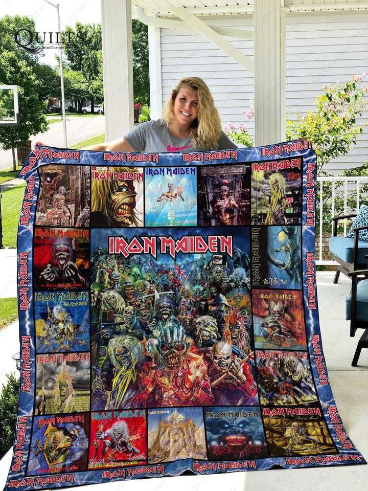 Iron Maiden Quilt Blanket Gifts For Fans Birthday Christmas V2