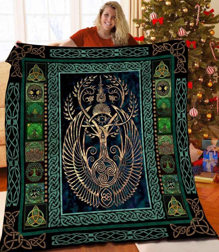 Tree Of Life Celtic Quilt Blanket