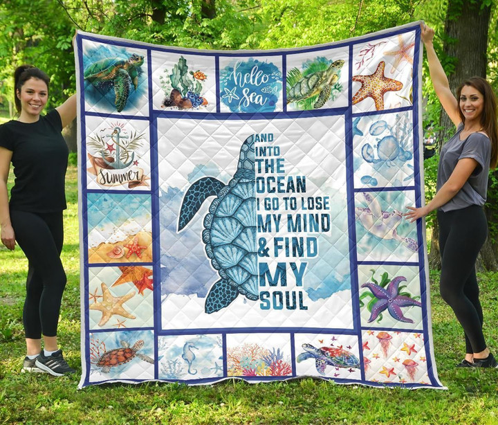 Turtle Sea Quilt Blanket