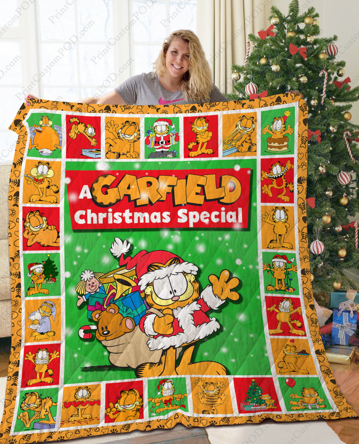 Ta - Garfield Christmas Quilt Blanket