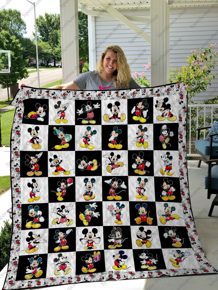 H - Mickey Quilt Blanket