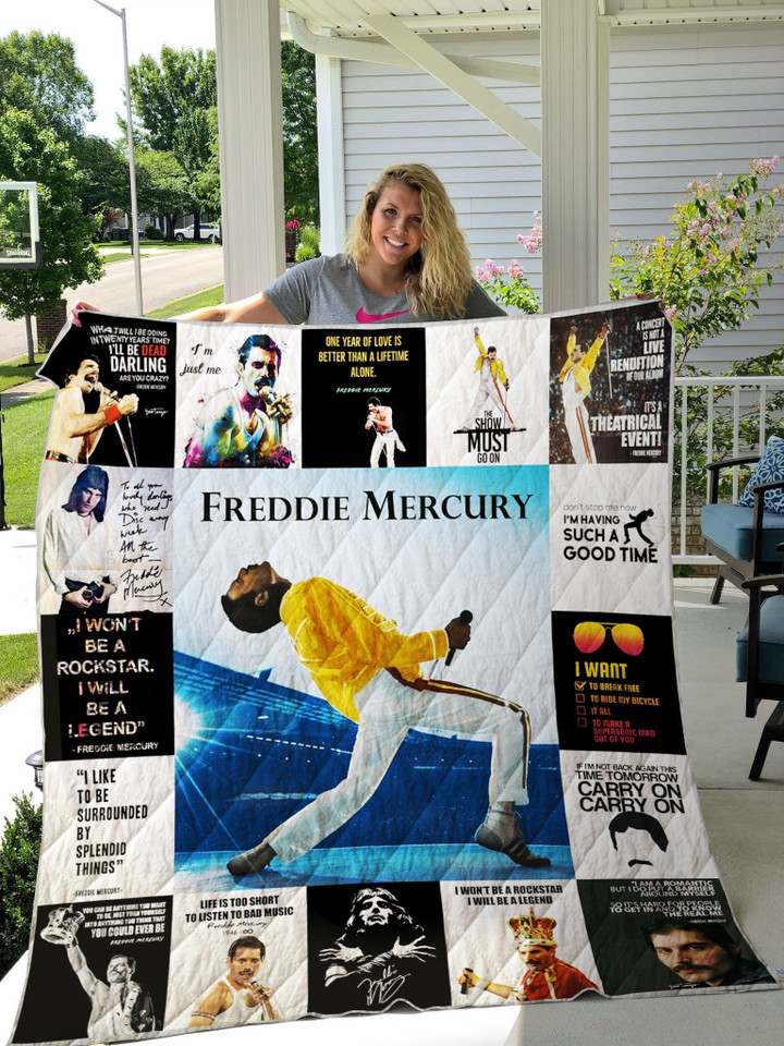 Freddie Mercury Quilt Blanket