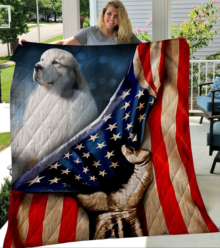 Thqdog54013 Great Pyrenees Quilt Blanket