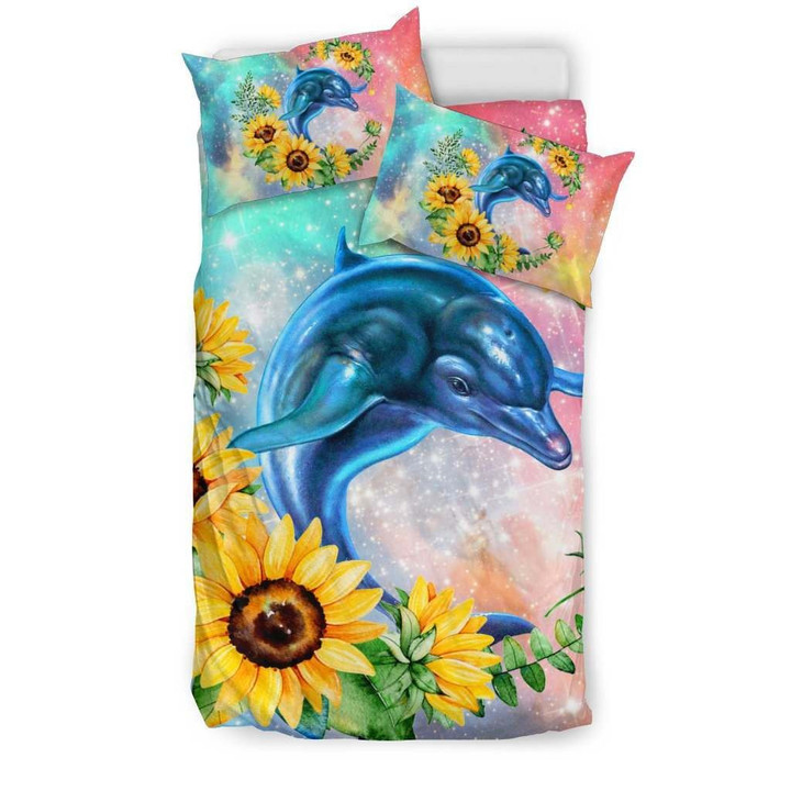 Dolphin With Flower Cl04100079Mdb Bedding Sets