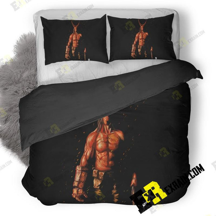 Hellboy Movie Artwork 0P 3D Customize Bedding Sets Duvet Cover Bedroom set Bedset Bedlinen