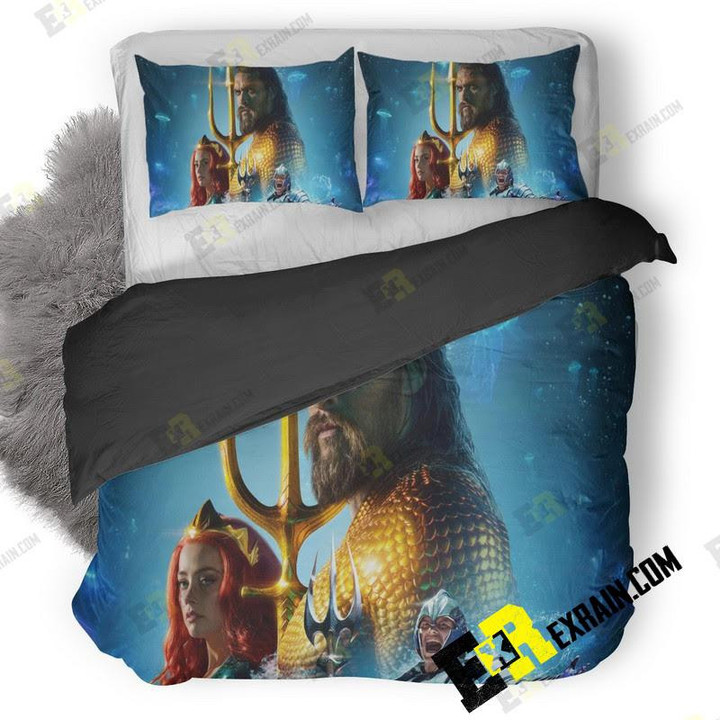 Aquaman International Poster 3P 3D Customize Bedding Sets Duvet Cover Bedroom set Bedset Bedlinen