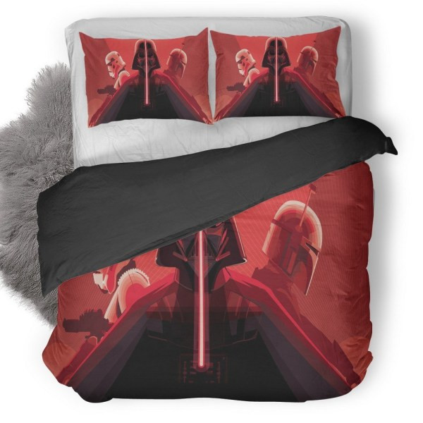 Darth Vader With Lightsaber Stormtrooper Bedding Set