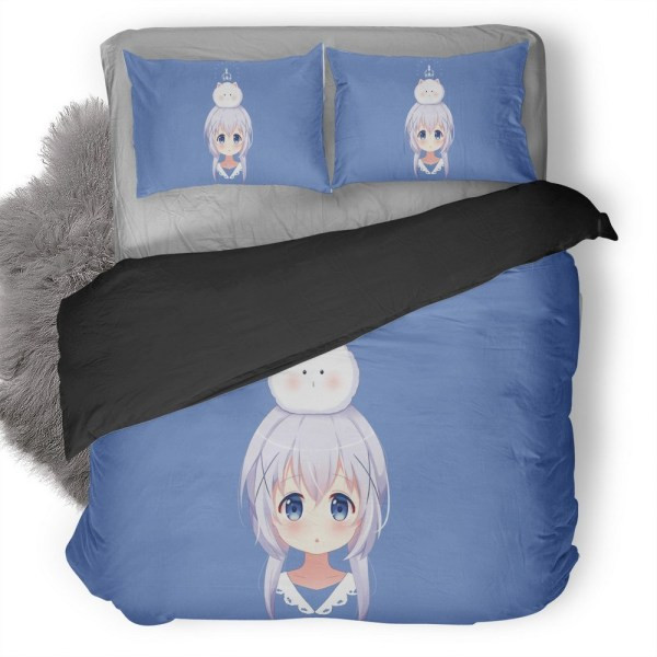 Kafuu Chino Anime Girl Bedding Set