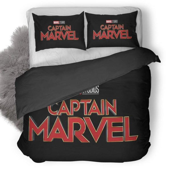 Captain Marvel Movie 2019 Logo Bedding Set