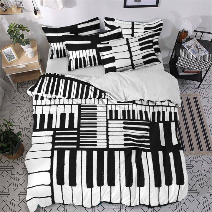 Piano Ht280830T Cotton Bed Sheets Spread Comforter Duvet Cover Bedding Sets