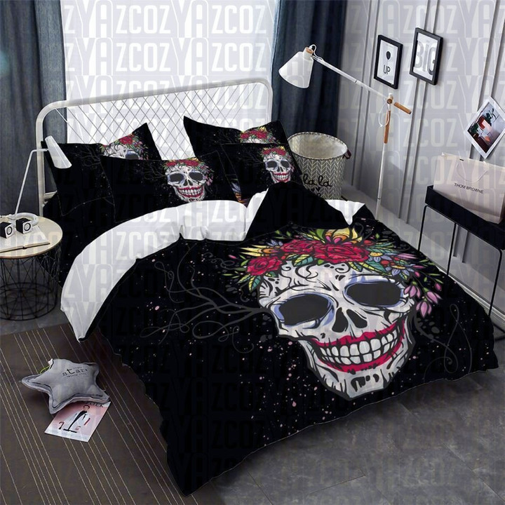 Floral Sugar Skull Cl21110199Mdb Bedding Sets