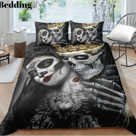 Tattoo Girl King Skull Cl23100480Mdb Bedding Sets