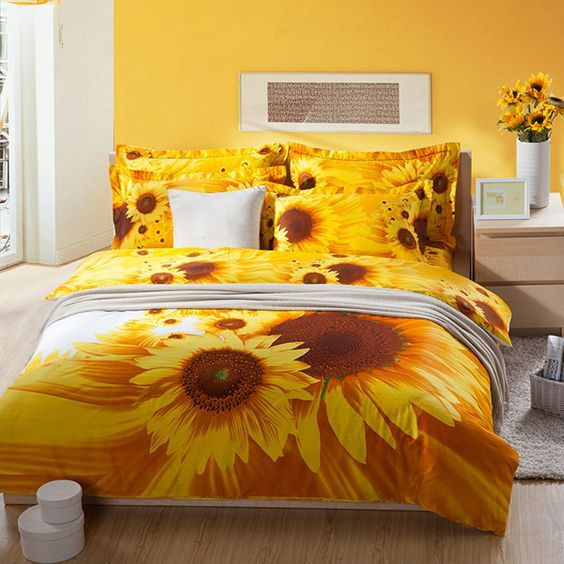 Yellow Sunflower Clp0110190B Bedding Sets