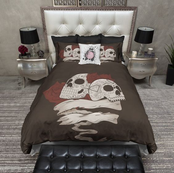 Man And Wife Sugar Skull Clp0210081B Bedding Sets