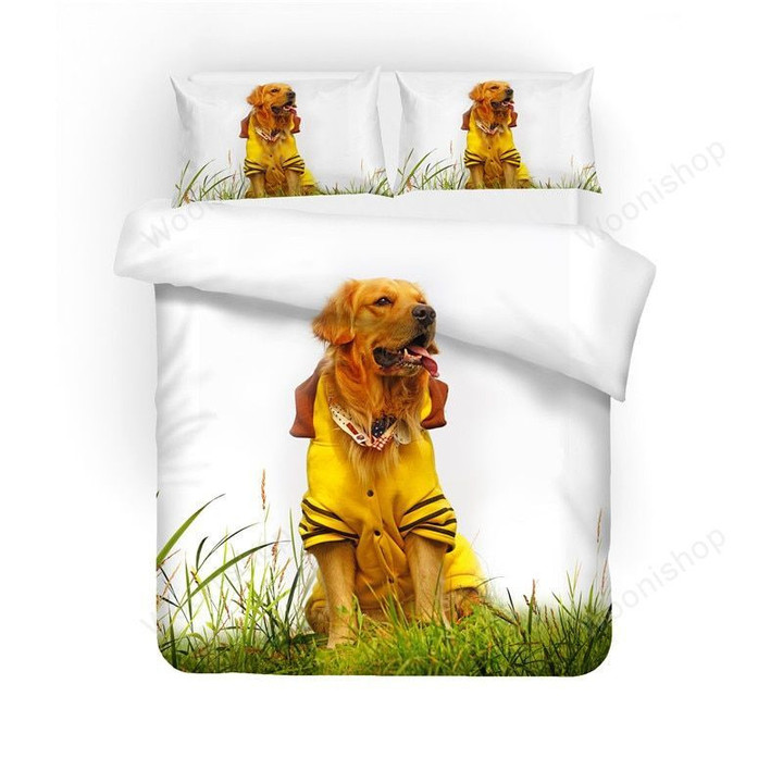 3D Print Bedding Set Dog Havana, American Cocker Spaniel, Golden Retriever Friends Gift Duvet Cover Set Home Textiles.
