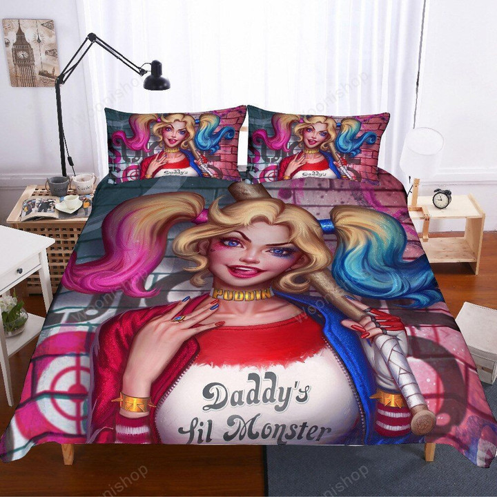 3D Bedding Set Cartoon Harry Quinn Soft Bed Duvet Cover Set Twin Queen King Size
