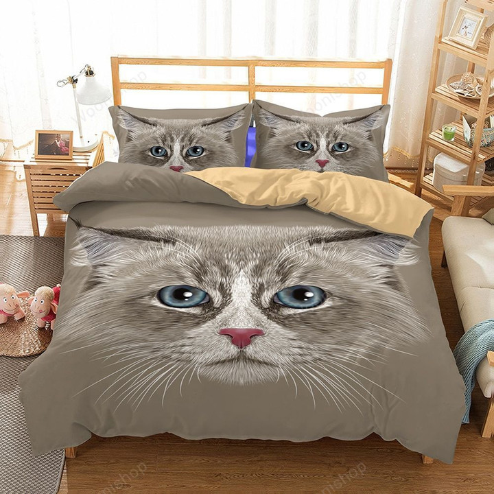 Custom Cats Duvet Cover Set Animals Bed Linen Set Single Double Bedroom Bedding 100% Microfiber Comforter Cover With Pillowcase