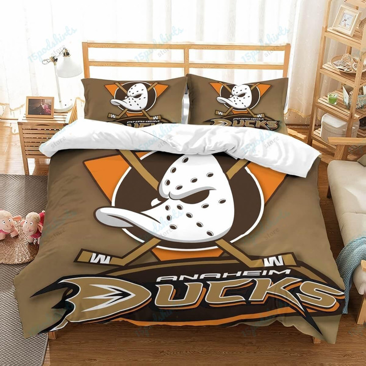 3D Customize Anaheim Ducks Bedding Set Duvet Cover Set Bedroom Set Bedlinen