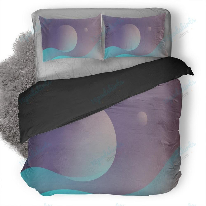 Planet Neptune Minimalism Duvet Cover Bedding Set