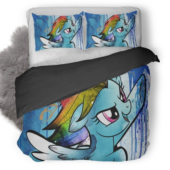 My Little Pony Blue Unicorn Duvet Cover Bedding Set