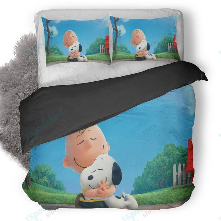 The Peanuts Charlie Brown Snoppy Duvet Cover Bedding Set