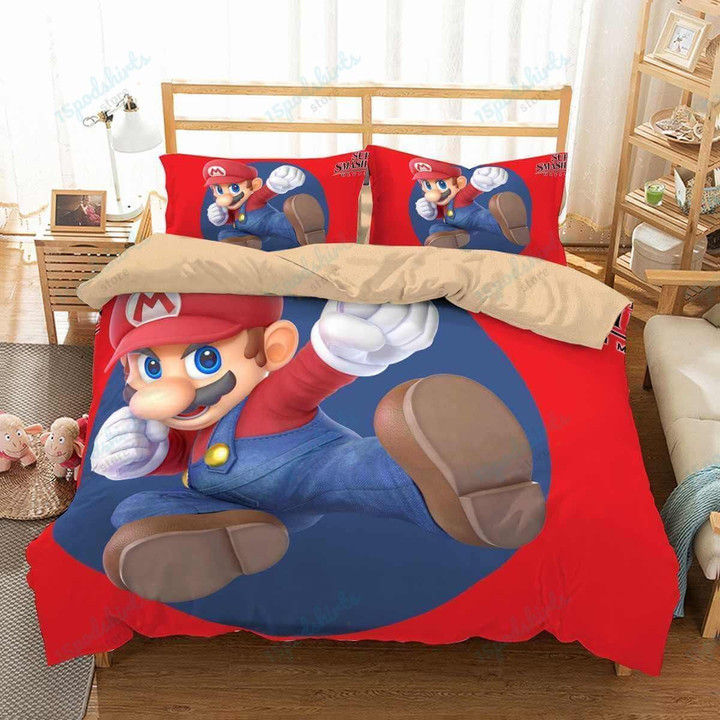 3D Customize Super Mario Super Smash Bros Ultimate Bedding Set Duvet Cover Set Bedroom Set Bedlinen