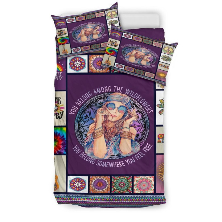 Hippie Bedding - Duvet Cover And Pillowcase Set