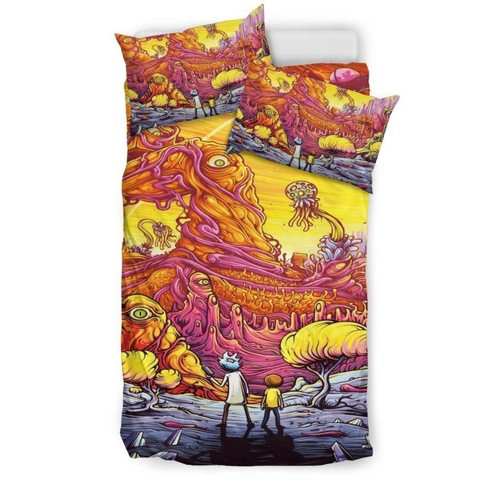 Rick And Morty Bedding Set 4 - Duvet Cover And Pillowcase Set