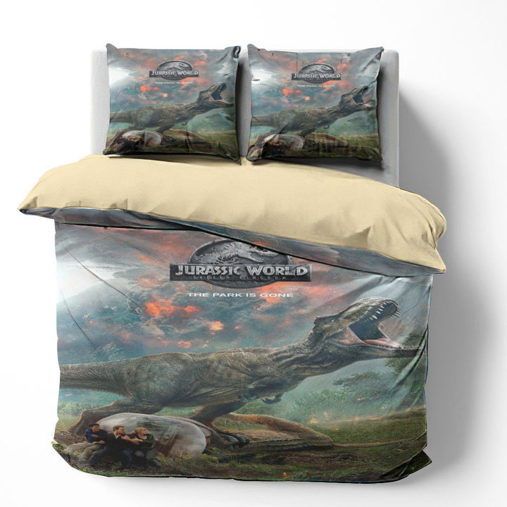 3D Customize Jurassic World Fallen Kingdom Bedding Set Duvet Cover Set Bedroom Set Bedlinen