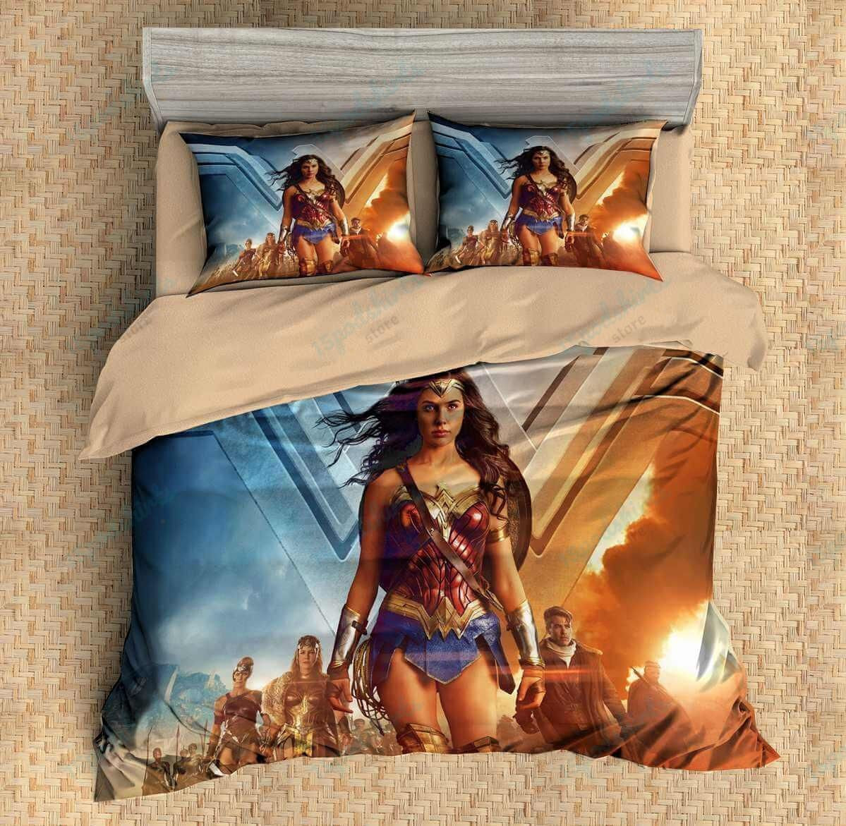 3D Customize Wonder Woman Bedding Set Duvet Cover Set Bedroom Set Bedlinen