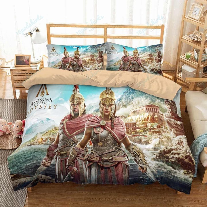 3D Customize Assassins Creed Odyssey Bedding Set Duvet Cover Set Bedroom Set Bedlinen