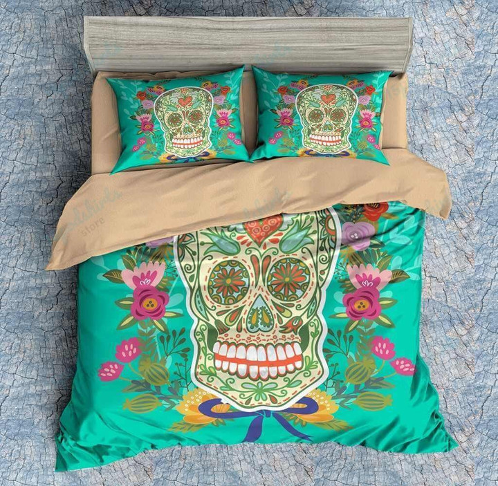 3D Customize Colorful Skull Bedding Set Duvet Cover Set Bedroom Set Bedlinen