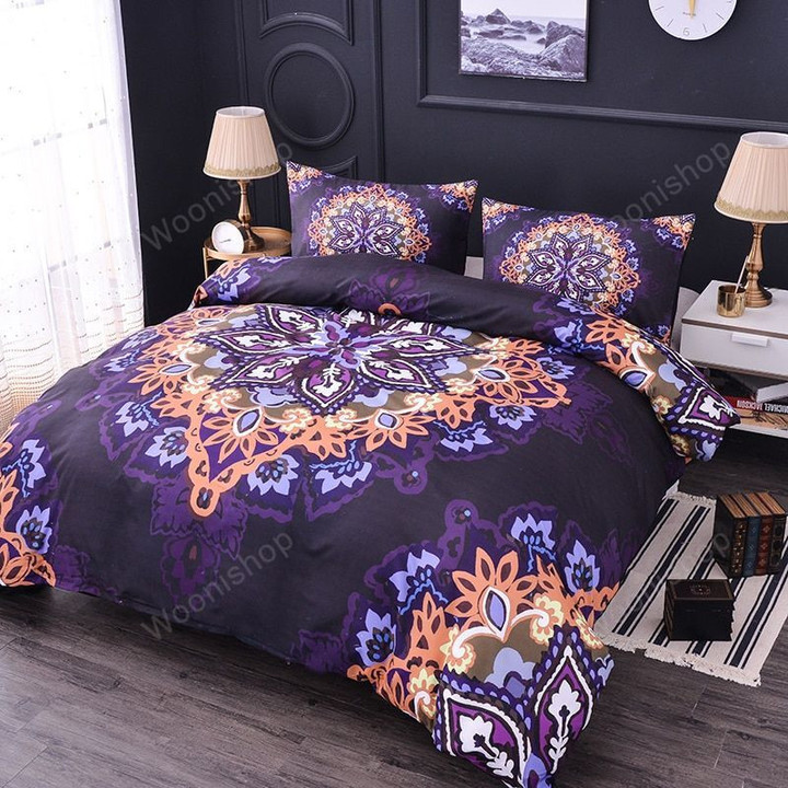 Comforter Bedding Sets King Beauty Mandala Duvet Cover Bed Set Bohemian Print Bedclothes Queen Size Pillowcase